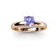 2 - Bianca 6.50 mm Round Tanzanite Solitaire Engagement Ring 