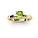 2 - Bianca 6.50 mm Round Peridot Solitaire Engagement Ring 