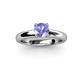 2 - Bianca 6.50 mm Round Tanzanite Solitaire Engagement Ring 