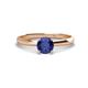 1 - Solus Round Iolite Solitaire Engagement Ring  