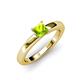 3 - Kyle Princess Cut Peridot Solitaire Engagement Ring 