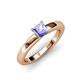 3 - Kyle Princess Cut Tanzanite Solitaire Engagement Ring 