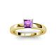 2 - Kyle Princess Cut Amethyst Solitaire Engagement Ring 