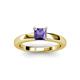 2 - Kyle Princess Cut Iolite Solitaire Engagement Ring 