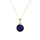 1 - Sheryl 6.00 mm Blue Sapphire Solitaire Pendant 