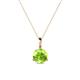 1 - Sheryl 6.50 mm Peridot Solitaire Pendant 