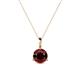 1 - Sheryl 6.50 mm Red Garnet Solitaire Pendant 