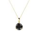 1 - Sheryl 6.00 mm Black Diamond Solitaire Pendant 