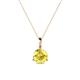 1 - Sheryl 6.00 mm Yellow Sapphire Solitaire Pendant 