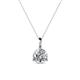 1 - Sheryl 6.50 mm Diamond Solitaire Pendant 