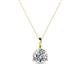 1 - Sheryl 6.50 mm Diamond Solitaire Pendant 