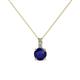 1 - Celyn Blue Sapphire and Diamond Pendant 