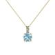 1 - Celyn Aquamarine and Diamond Pendant 