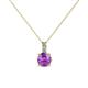 1 - Celyn Amethyst and Diamond Pendant 