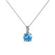 1 - Celyn Blue Topaz and Diamond Pendant 