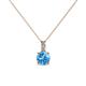 1 - Celyn Blue Topaz and Diamond Pendant 