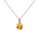 1 - Celyn Citrine and Diamond Pendant 