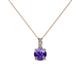 1 - Celyn Iolite and Diamond Pendant 