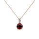 1 - Celyn Red Garnet and Diamond Pendant 