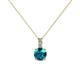 1 - Celyn London Blue Topaz and Diamond Pendant 