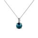 1 - Celyn Blue and White Diamond Pendant 