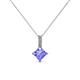 1 - Aurel Tanzanite and Diamond Pendant 
