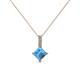1 - Aurel Blue Topaz and Diamond Pendant 