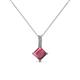 1 - Aurel Rhodolite Garnet and Diamond Pendant 