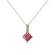 1 - Aurel Rhodolite Garnet and Diamond Pendant 