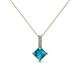 1 - Aurel London Blue Topaz and Diamond Pendant 