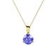 1 - Calista 6.50 mm Tanzanite Solitaire Pendant 