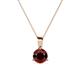1 - Calista 6.50 mm Red Garnet Solitaire Pendant 