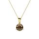 1 - Calista 6.50 mm Smoky Quartz Solitaire Pendant 