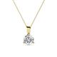 1 - Calista 6.50 mm Diamond Solitaire Pendant 