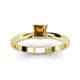 3 - Celine Princess Cut Citrine Solitaire Engagement Ring 