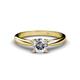 1 - Celine GIA Certified 6.50 mm Round Diamond Solitaire Engagement Ring 