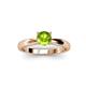 2 - Adsila Peridot Solitaire Engagement Ring 