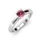 3 - Adsila Rhodolite Garnet Solitaire Engagement Ring 