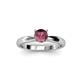 2 - Adsila Rhodolite Garnet Solitaire Engagement Ring 