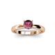 2 - Adsila Rhodolite Garnet Solitaire Engagement Ring 