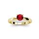 2 - Adsila Ruby Solitaire Engagement Ring 