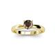2 - Adsila Smoky Quartz Solitaire Engagement Ring 