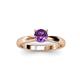 2 - Adsila Amethyst Solitaire Engagement Ring 