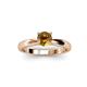 2 - Adsila Citrine Solitaire Engagement Ring 