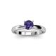 2 - Adsila Iolite Solitaire Engagement Ring 