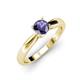 3 - Adsila Iolite Solitaire Engagement Ring 