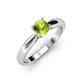 3 - Adsila Peridot Solitaire Engagement Ring 