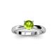 2 - Adsila Peridot Solitaire Engagement Ring 