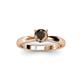 2 - Adsila Smoky Quartz Solitaire Engagement Ring 