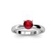 2 - Adsila Ruby Solitaire Engagement Ring 